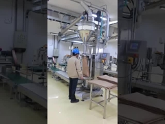 pesaje de leche en polvo y empaquetadora