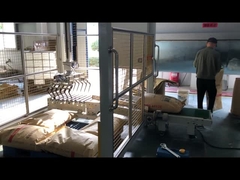 máquina que aplana y que empalieta automática, palletizer bajo