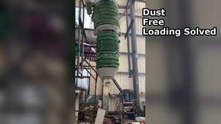 Canal de carga libre de polvo, canal telescópico con filtro de polvo incorporado